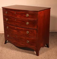 Bowfront Chest Of Drawers Circa 1800 In Mahogany - 2397422