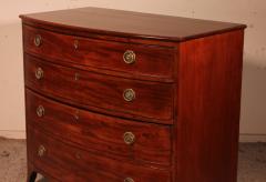 Bowfront Chest Of Drawers Circa 1800 In Mahogany - 2397423