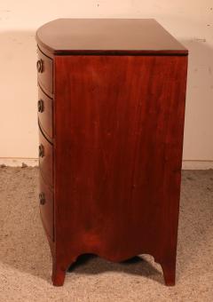 Bowfront Chest Of Drawers Circa 1800 In Mahogany - 2397424