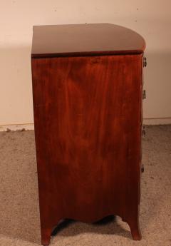 Bowfront Chest Of Drawers Circa 1800 In Mahogany - 2397428
