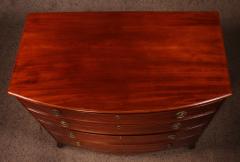 Bowfront Chest Of Drawers Circa 1800 In Mahogany - 2397431