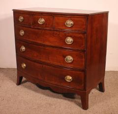 Bowfront Chest Of Drawers Regency Period In Mahogany Circa 1800 - 3503513