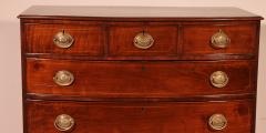 Bowfront Chest Of Drawers Regency Period In Mahogany Circa 1800 - 3503514