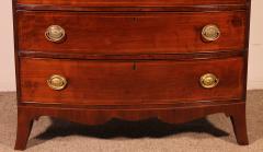 Bowfront Chest Of Drawers Regency Period In Mahogany Circa 1800 - 3503515