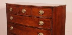 Bowfront Chest Of Drawers Regency Period In Mahogany Circa 1800 - 3503516