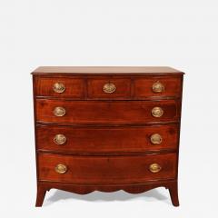 Bowfront Chest Of Drawers Regency Period In Mahogany Circa 1800 - 3505011