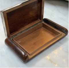 Box in wood end metal top Italy 70s - 4286596