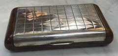 Box in wood end metal top Italy 70s - 4286597