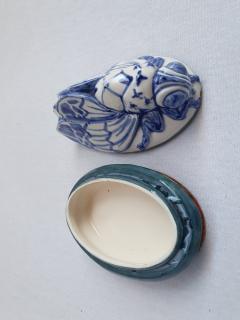 Box majolica very beautiful piece its tiny  - 4529666