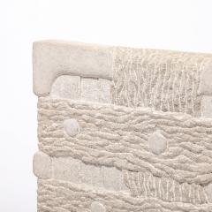 Bradford Graves Modernist Limestone Sculpture on Iron Base entitled Flood by Bradford Graves - 4550616