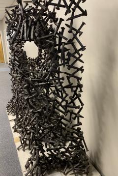 Bradley Foster Massive Garden Modernist Nebula Sculptures By Bradley Foster Railroad Tie welded - 1952760