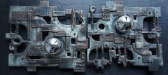 Brakelmann Becker brutalist wall lamp 1970 - 4749581