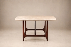 Brasilia Dining Table in Brazilian Rosewood Marble Brazil c 1965 - 4693983