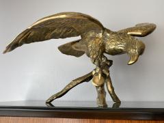 Brass American Bald Eagle Sculpture - 1546395