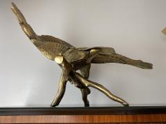 Brass American Bald Eagle Sculpture - 1546399