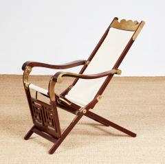 Brass Bound Campaign Deck Chair - 3936647