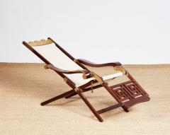 Brass Bound Campaign Deck Chair - 3936648