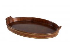 Brass Bound Mahogany Oval Tray c 1780 - 4715641