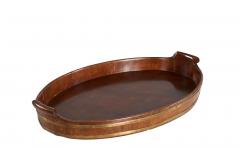 Brass Bound Mahogany Oval Tray c 1780 - 4715642