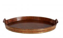 Brass Bound Mahogany Oval Tray c 1780 - 4715643