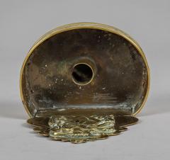 Brass Chamberstick Featuring an American Indian - 4315349