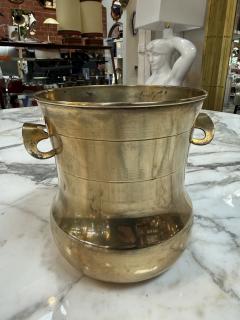 Brass Champagne Bucket Wine Cooler with Ring Handles - 4639268