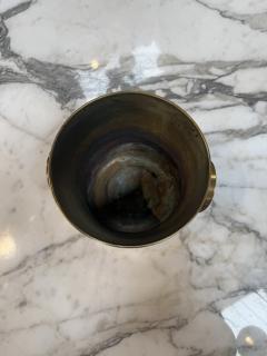 Brass Champagne Bucket Wine Cooler with Ring Handles - 4639269