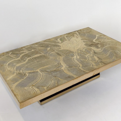 Brass Coffee Table Belgium 1970s - 4361825