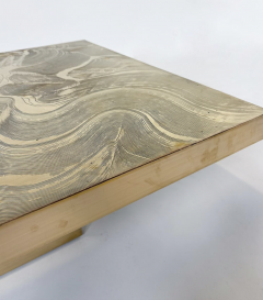 Brass Coffee Table Belgium 1970s - 4361829