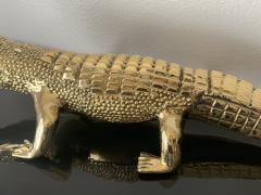 Brass Crocodile or Alligator Sculpture Pet - 1002358