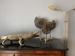 Brass Crocodile or Alligator Sculpture Pet - 1002364