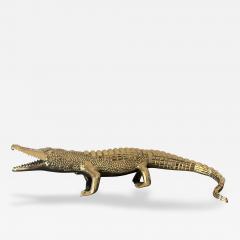 Brass Crocodile or Alligator Sculpture Pet - 1003241