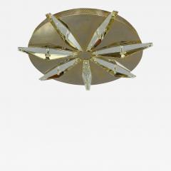 Brass Crystal Ceiling Wall Light Made in Italy - 3860248