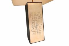 Brass Etched Table Lamp - 264127
