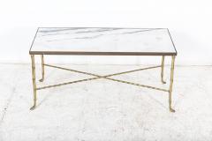 Brass Faux Bamboo Coffee Table - 2382480