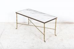 Brass Faux Bamboo Coffee Table - 2382483