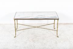 Brass Faux Bamboo Coffee Table - 2382485