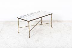 Brass Faux Bamboo Coffee Table - 2382486