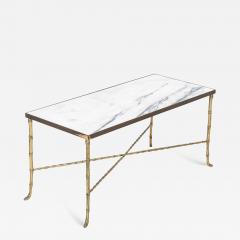 Brass Faux Bamboo Coffee Table - 2384155
