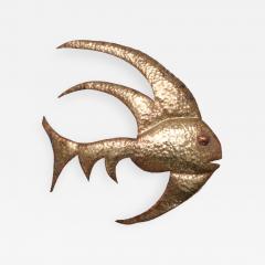 Brass Fish Wall Sculpture - 266279