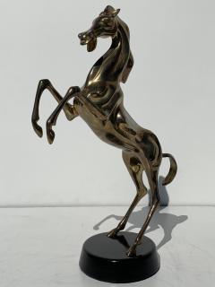 Brass Flaming Horse Sculpture - 937844