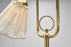 Brass Floor Lamp with Adjustable Arms Sweden 1940s - 4072250