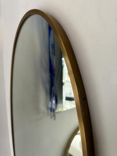 Brass Free Form Egg Mirror Italy 1950s - 2936567