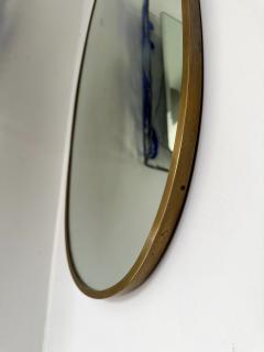 Brass Free Form Egg Mirror Italy 1950s - 2936572