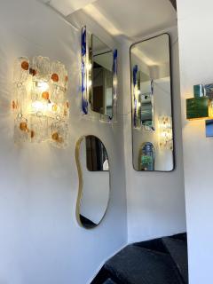 Brass Free Form Haricot Mirror Italy 1950s - 2818680