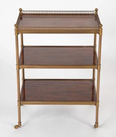 Brass Gallery Post Three Tier Etagere - 3275196