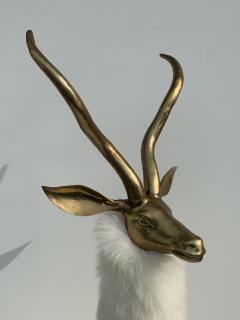 Brass Gazelle or Impala Sculpture - 966151