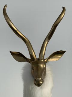 Brass Gazelle or Impala Sculpture - 966153