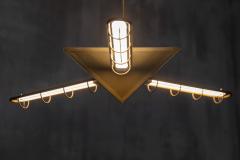 Brass Geometric Pendant Lights Europe Late 1980s - 4706698