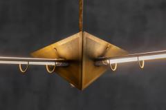 Brass Geometric Pendant Lights Europe Late 1980s - 4706700